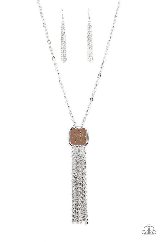 ​Seaside Season - Brown - Paparazzi Necklace Image