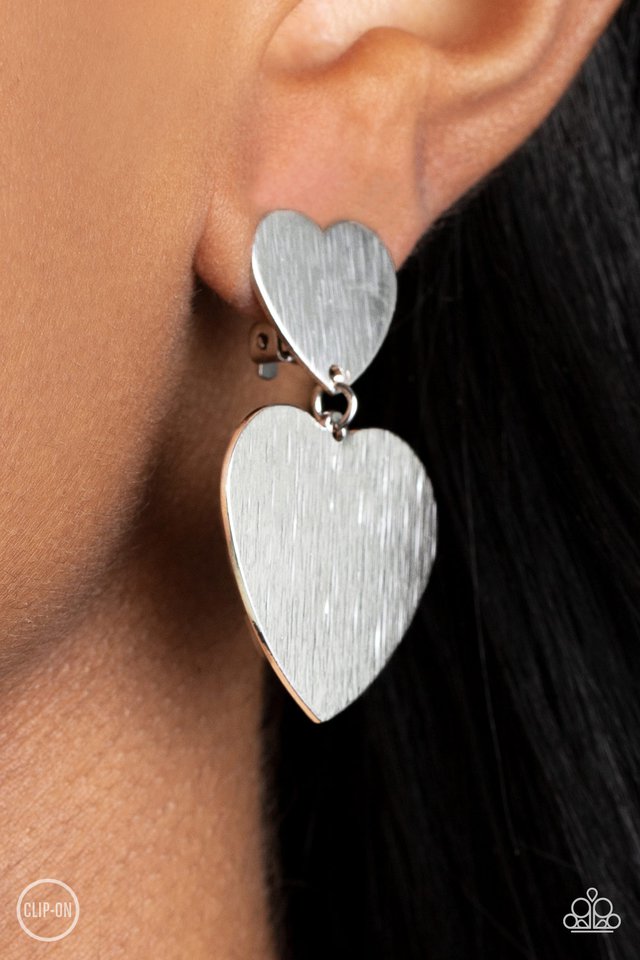Cowgirl Crush - Silver - Paparazzi Earring Image