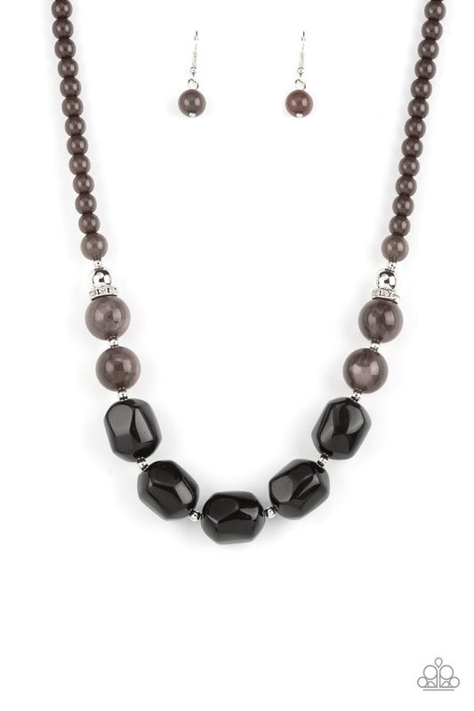 Ten Out of TENACIOUS - Black - Paparazzi Necklace Image