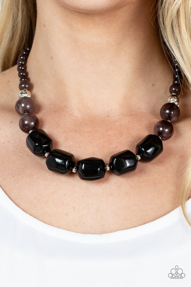 Ten Out of TENACIOUS - Black - Paparazzi Necklace Image