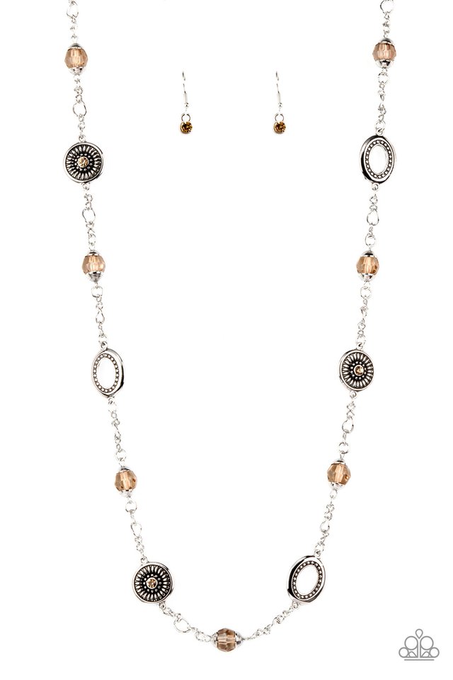 ​Glammed Up Goals - Brown - Paparazzi Necklace Image