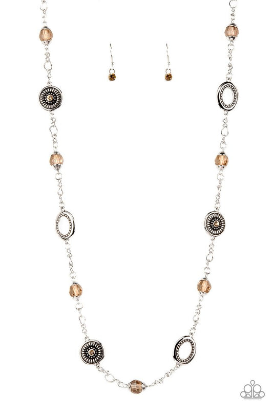 ​Glammed Up Goals - Brown - Paparazzi Necklace Image
