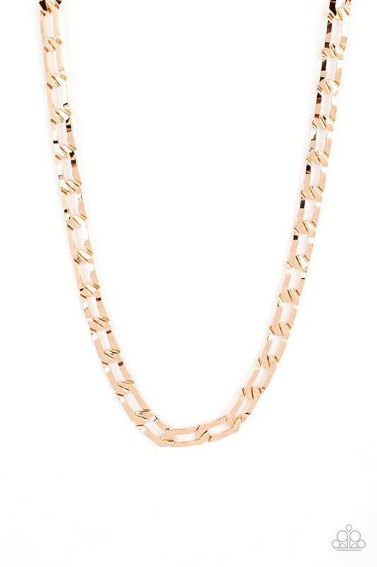 Full-Court Press - Gold - Paparazzi Necklace Image