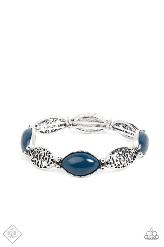 Garden Rendezvous - Blue - Paparazzi Bracelet Image