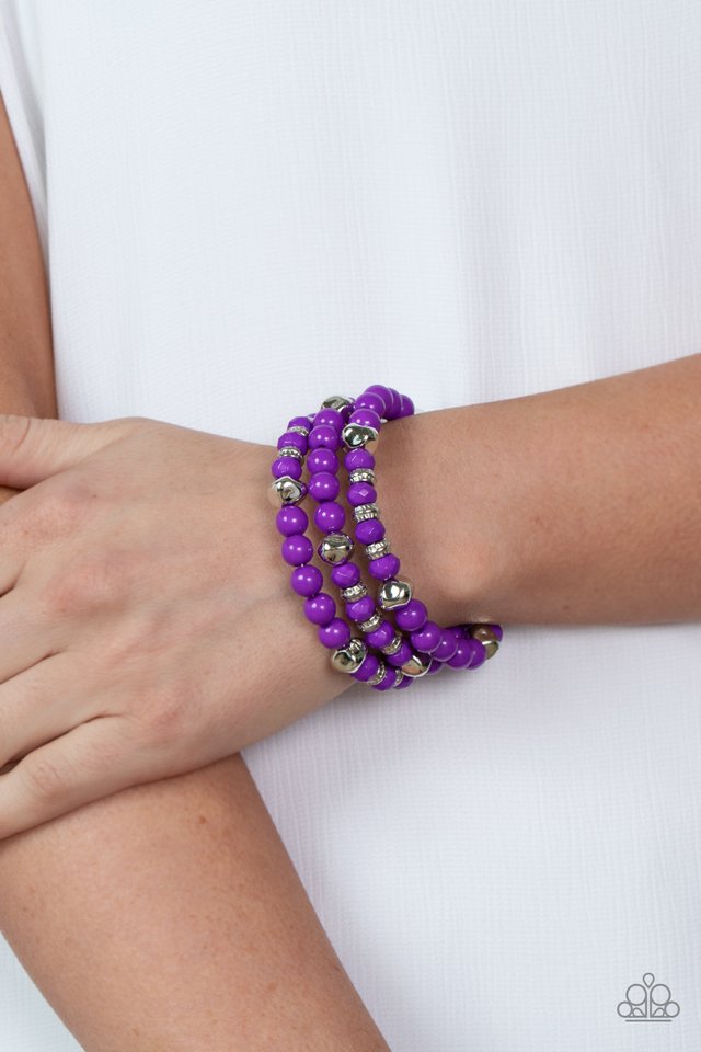 ​Vibrant Verve - Purple - Paparazzi Bracelet Image