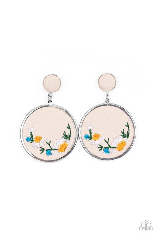 Embroidered Gardens - Multi - Paparazzi Earring Image