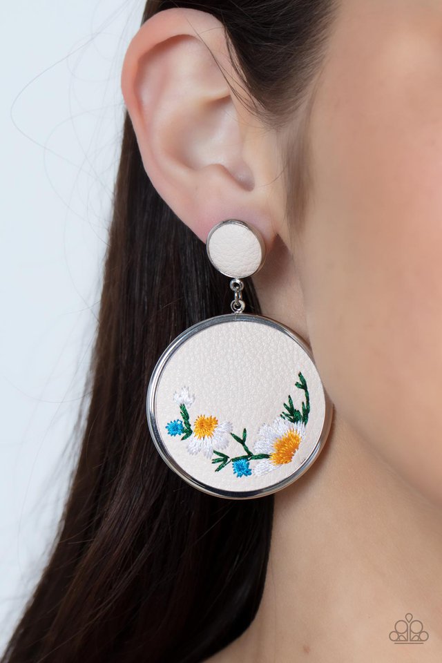 Embroidered Gardens - Multi - Paparazzi Earring Image