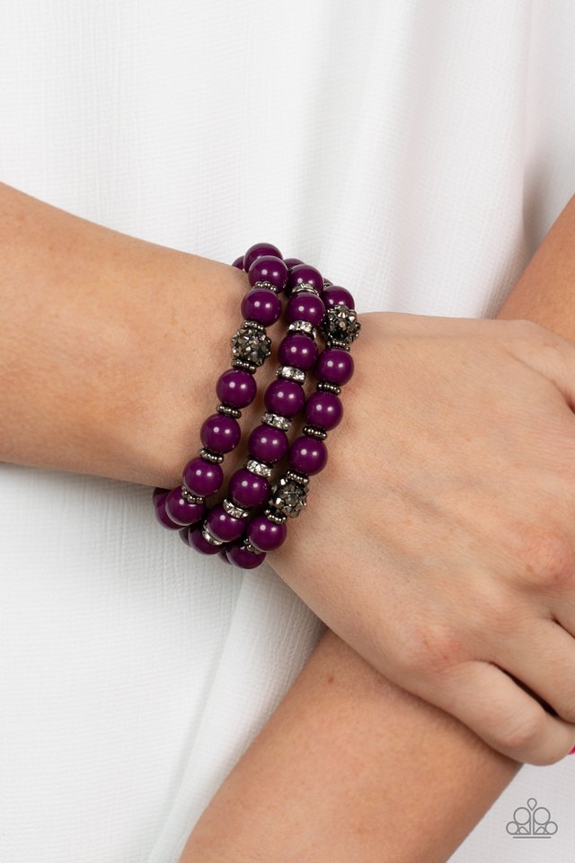 ​Poshly Packing - Purple - Paparazzi Bracelet Image