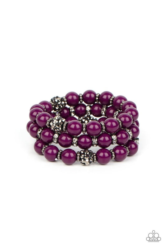 ​Poshly Packing - Purple - Paparazzi Bracelet Image