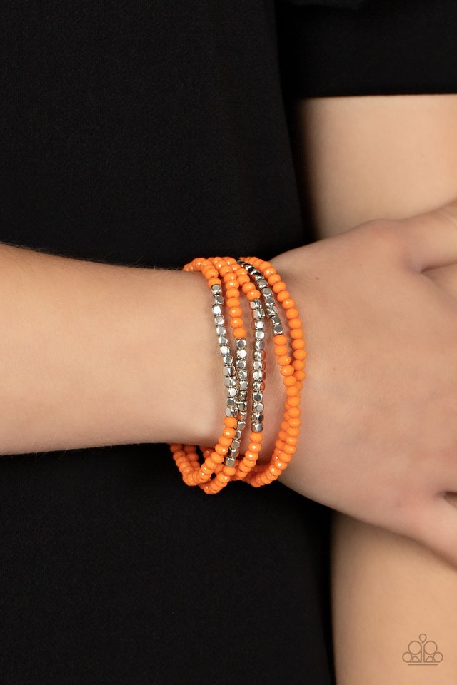 Tulum Trek - Orange - Paparazzi Bracelet Image