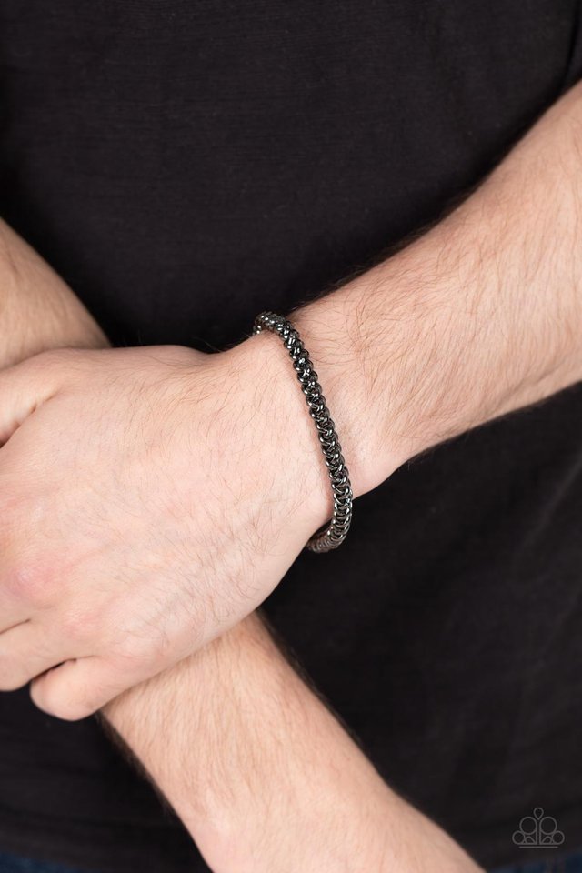 Setting The Pace - Black - Paparazzi Bracelet Image