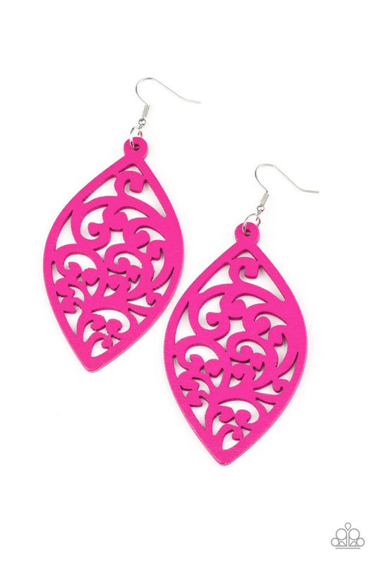 ​​Coral Garden - Pink - Paparazzi Earring Image