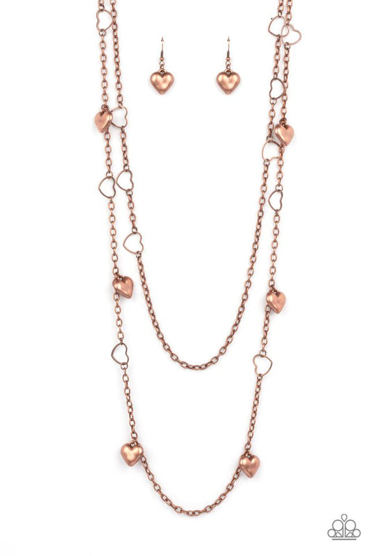 ​Chicly Cupid - Copper - Paparazzi Necklace Image