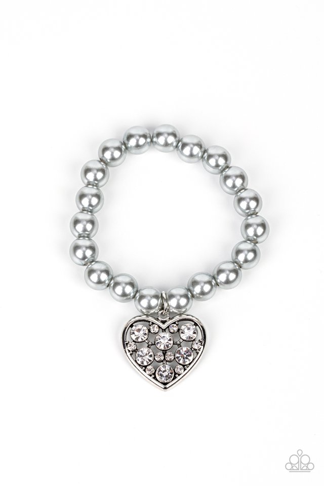 ​Cutely Crushing - Silver - Paparazzi Bracelet Image