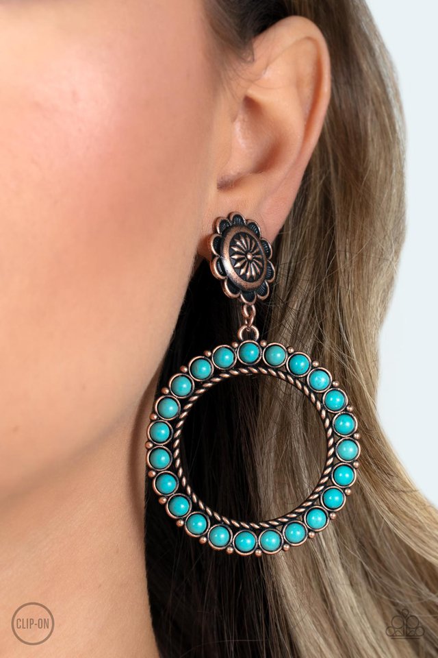 Playfully Prairie - Copper - Paparazzi Earring Image