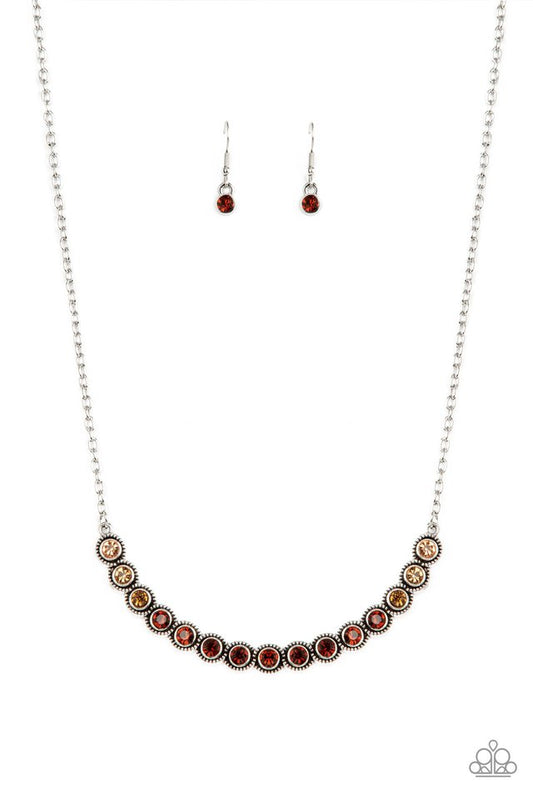​Throwing SHADES - Brown - Paparazzi Necklace Image