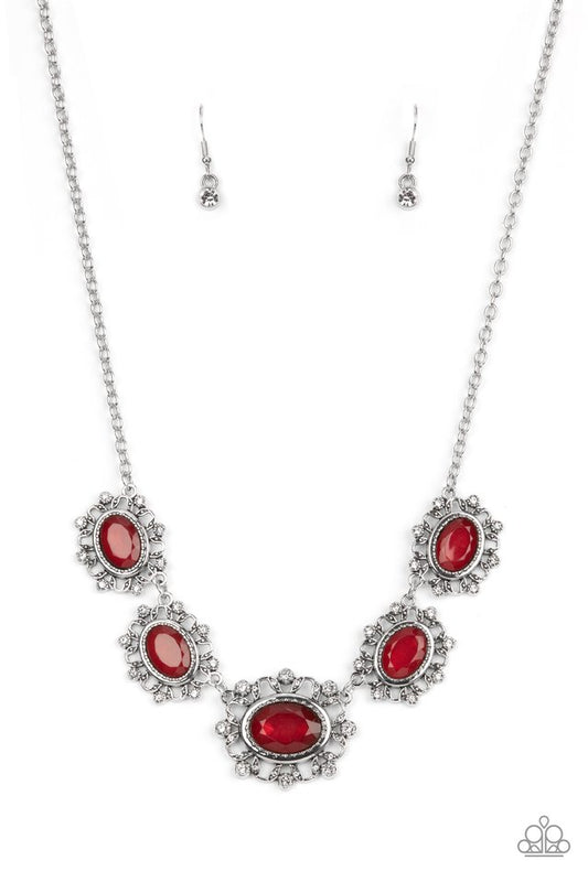 ​Meadow Wedding - Red - Paparazzi Necklace Image