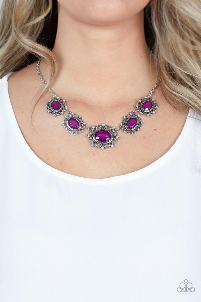 ​Meadow Wedding - Purple - Paparazzi Necklace Image