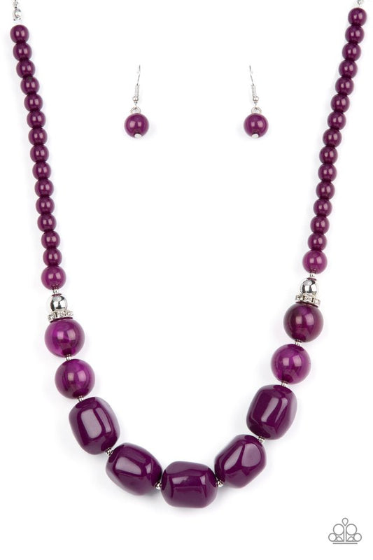 Ten Out of TENACIOUS - Purple - Paparazzi Necklace Image