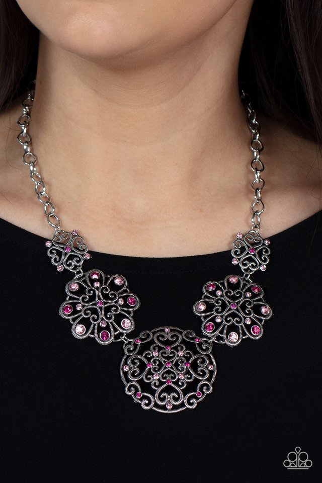 ​Royally Romantic - Pink - Paparazzi Necklace Image