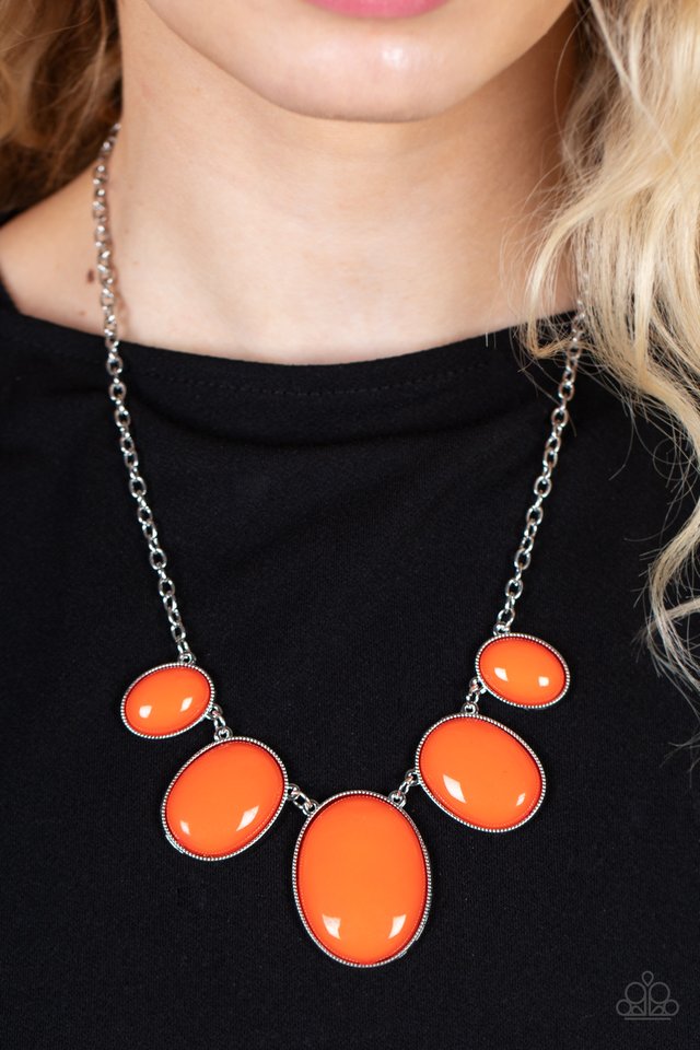 ​Vivacious Vanity - Orange - Paparazzi Necklace Image