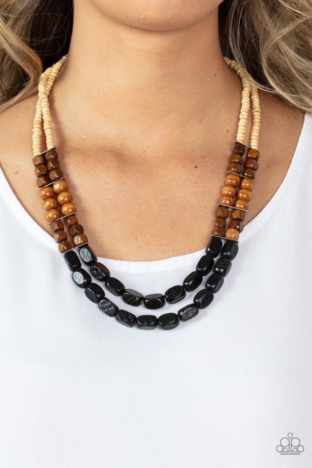 ​Bermuda Bellhop - Black - Paparazzi Necklace Image