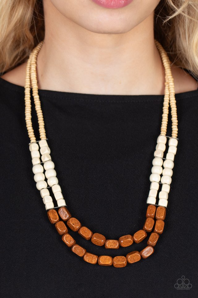 ​Bermuda Bellhop - Brown - Paparazzi Necklace Image