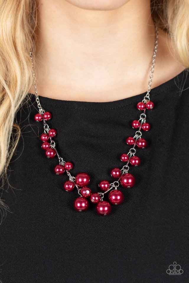 ​Tearoom Gossip - Red - Paparazzi Necklace Image