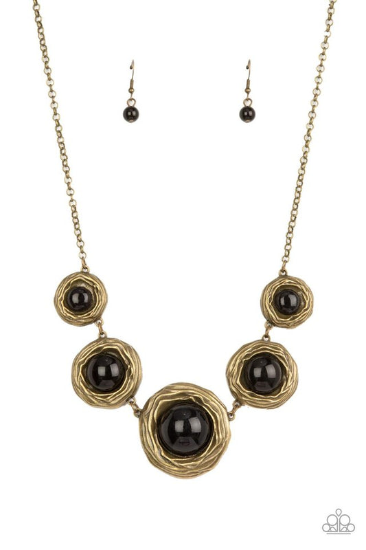 The Next NEST Thing - Brass - Paparazzi Necklace Image