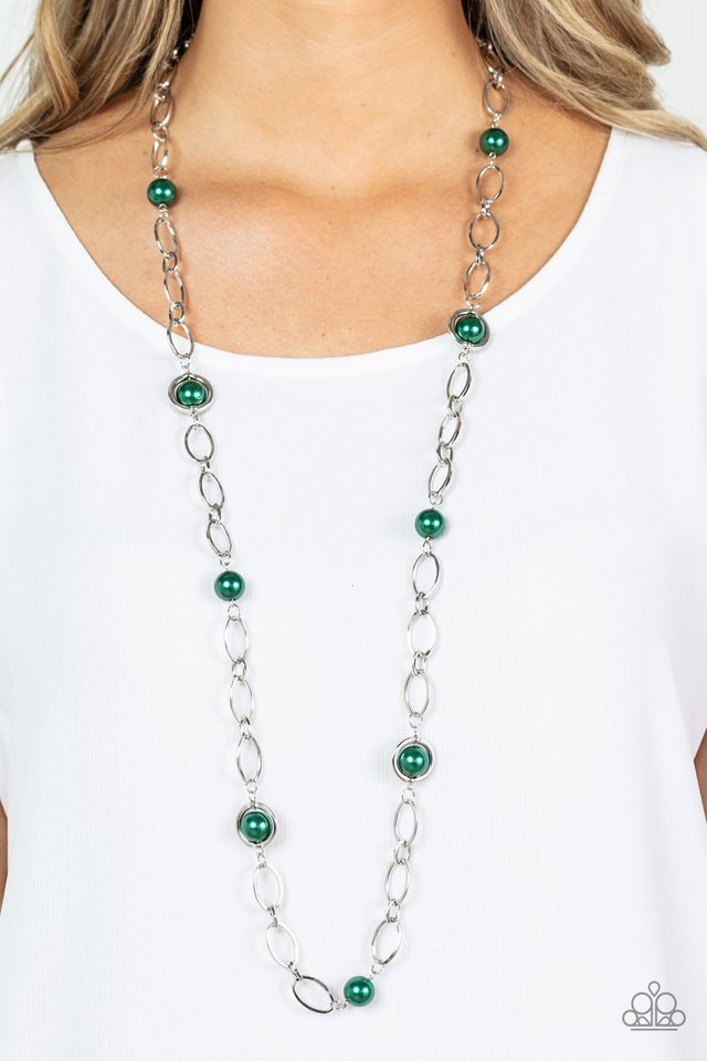 ​Fundamental Fashion - Green - Paparazzi Necklace Image