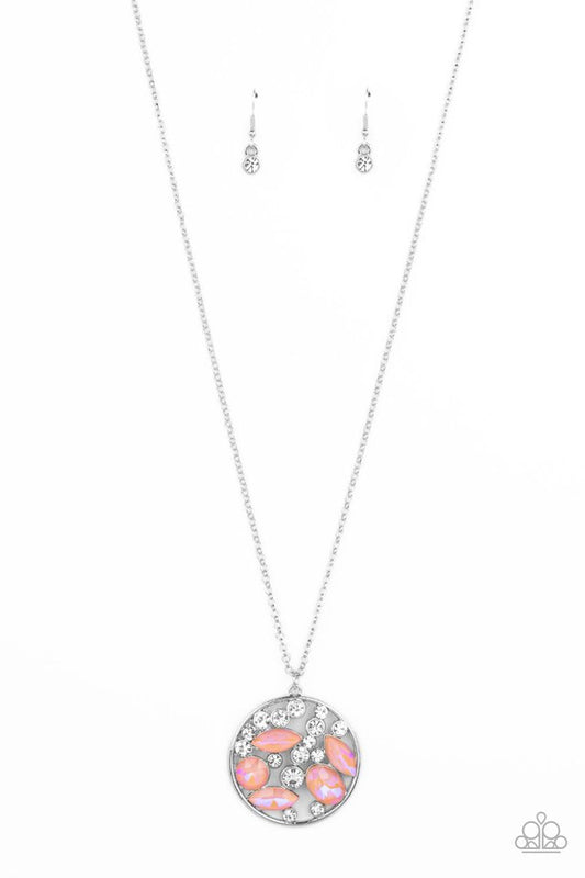 ​Iridescently Influential - Orange - Paparazzi Necklace Image