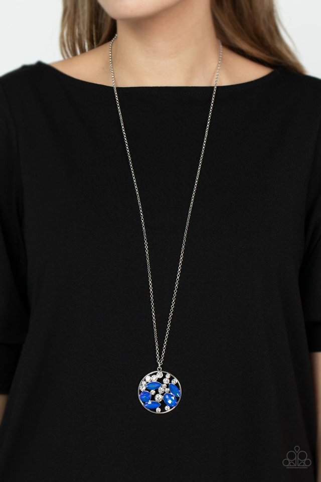​Iridescently Influential - Blue - Paparazzi Necklace Image