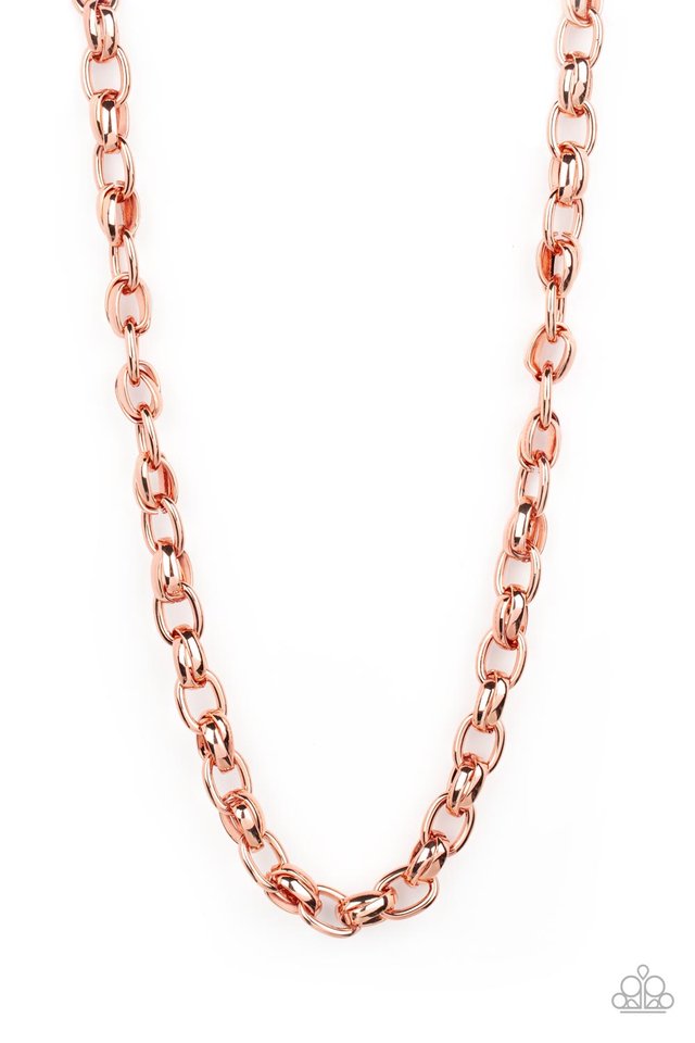Rookie of the Year - Copper - Paparazzi Necklace Image