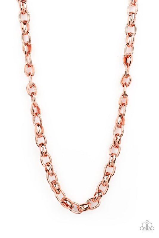 Rookie of the Year - Copper - Paparazzi Necklace Image