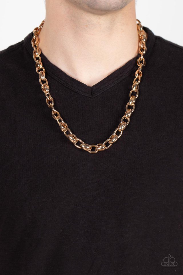 Rookie of the Year - Gold - Paparazzi Necklace Image