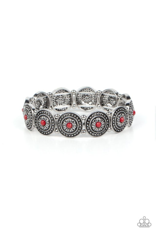 ​Granada Garden Party - Red - Paparazzi Bracelet Image