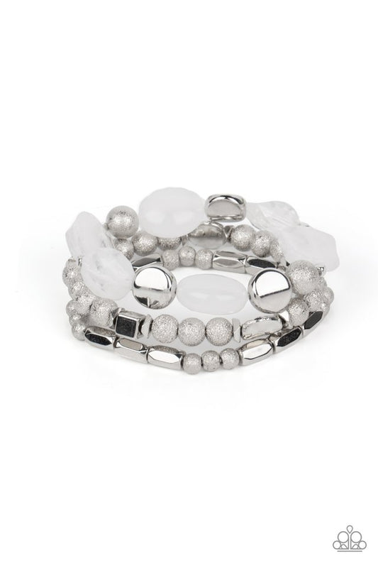 Marina Magic- White - Paparazzi Bracelet Image