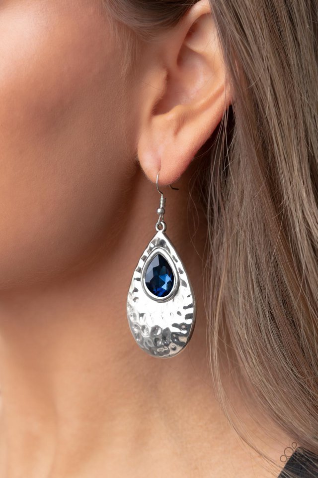 Tranquil Trove - Blue - Paparazzi Earring Image