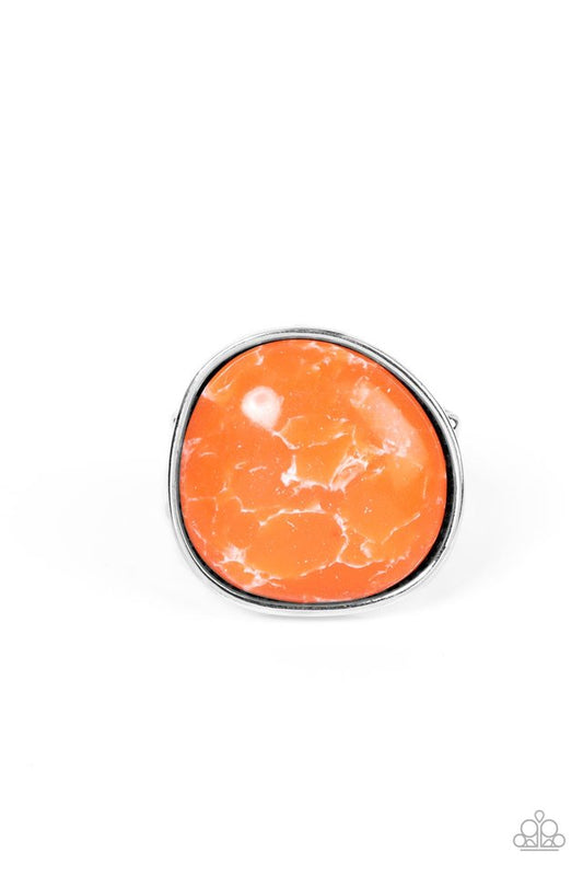 Aesthetically Authentic - Orange - Paparazzi Ring Image