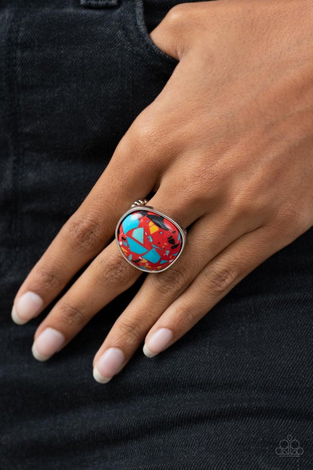 Aesthetically Authentic - Red - Paparazzi Ring Image