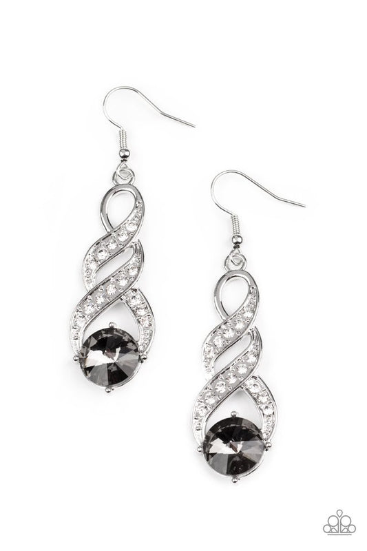 High-Ranking Royalty - Silver - Paparazzi Earring Image