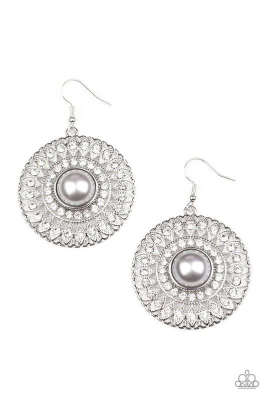 Glorified Glitz - Silver - Paparazzi Earring Image