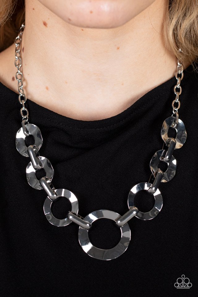 ​Mechanical Masterpiece - Silver - Paparazzi Necklace Image