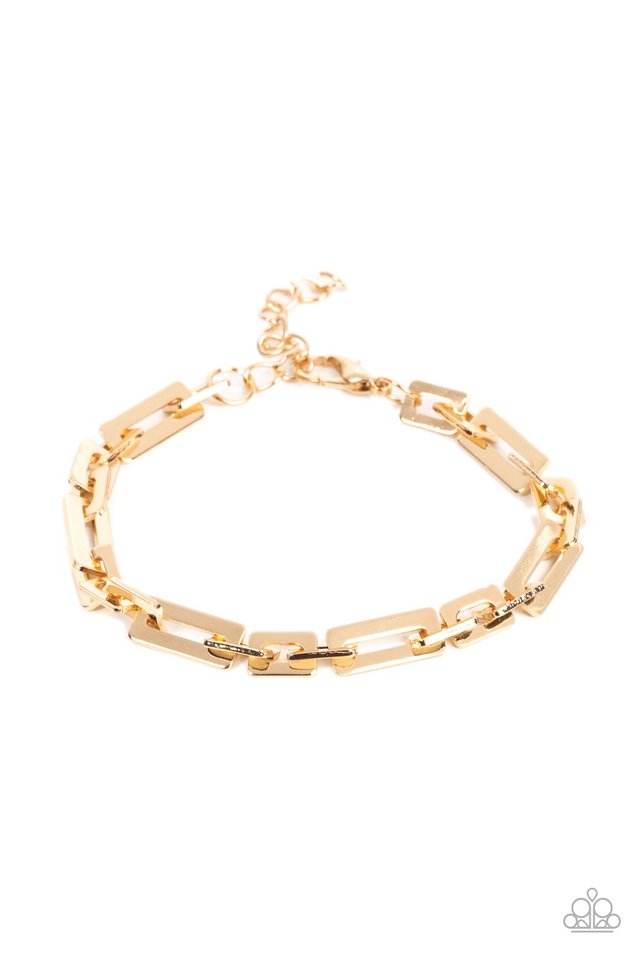 Stratosphere Gear - Gold - Paparazzi Bracelet Image
