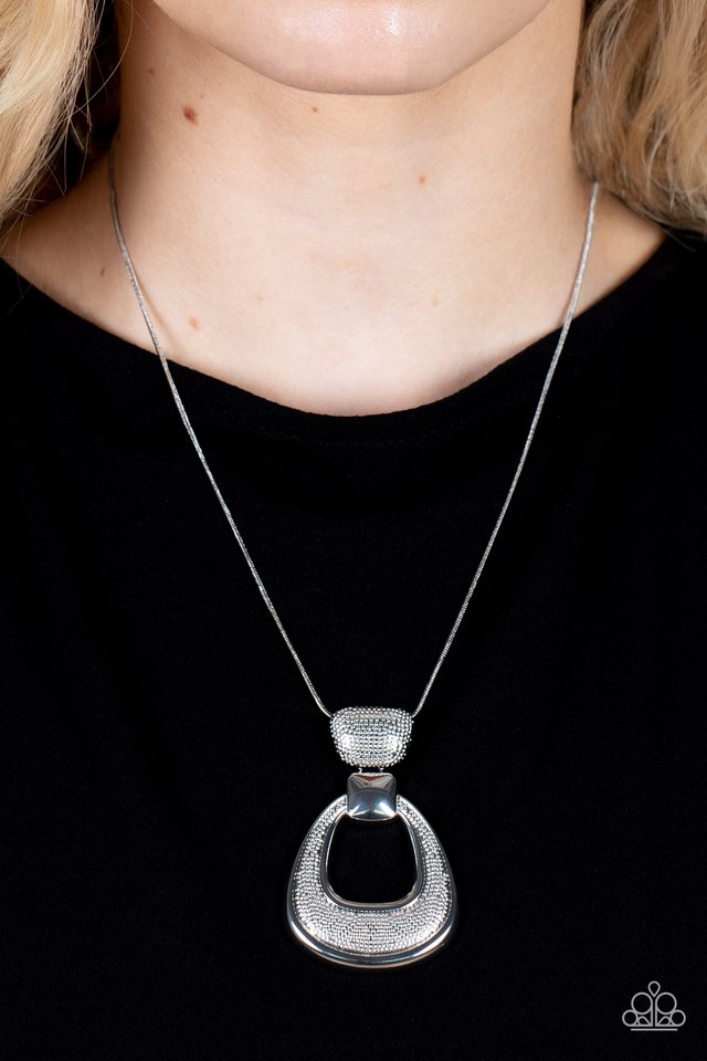 ​Park Avenue Attitude - Silver - Paparazzi Necklace Image