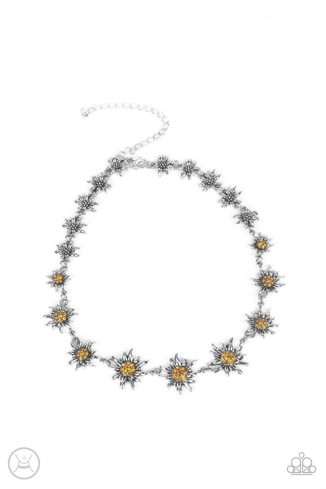 ​Get Up and GROW - Yellow - Paparazzi Necklace Image