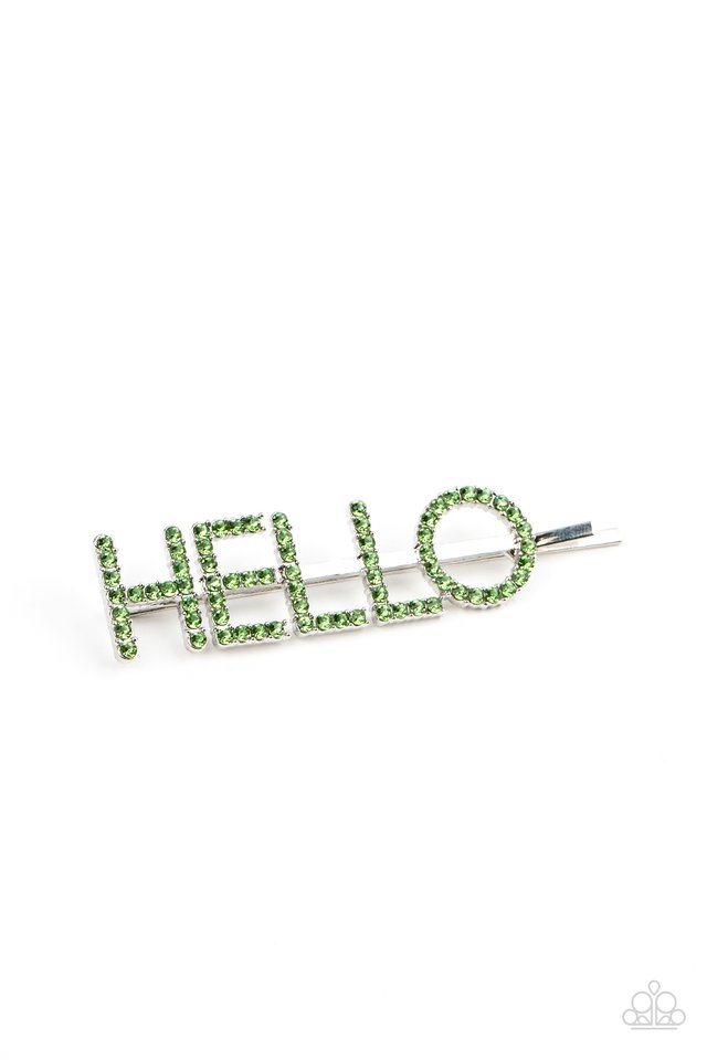 ​Hello There - Green - Paparazzi Hair Accessories Image