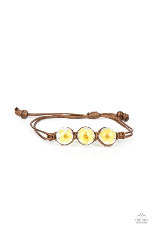 ​Prairie Persuasion - Yellow - Paparazzi Bracelet Image