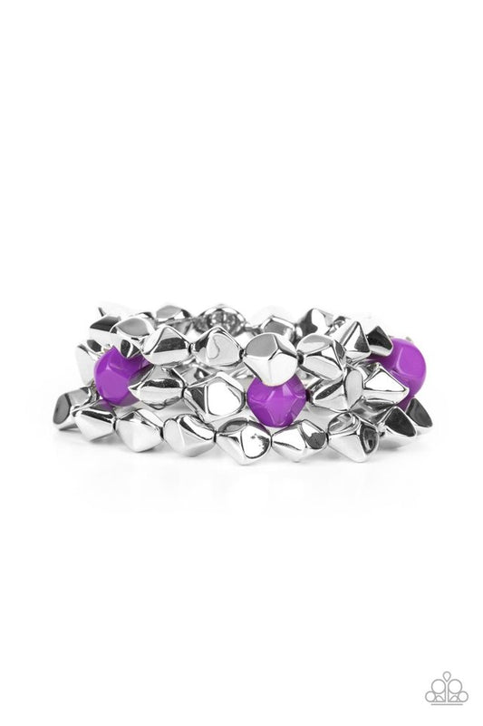 ​A Perfect TENACIOUS - Purple - Paparazzi Bracelet Image