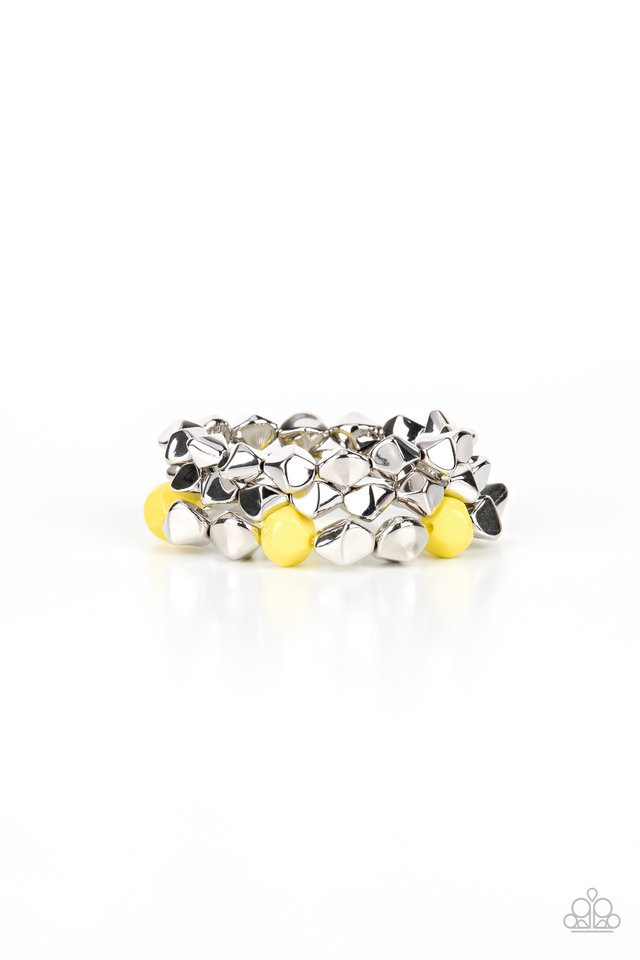 ​A Perfect TENACIOUS - Yellow - Paparazzi Bracelet Image